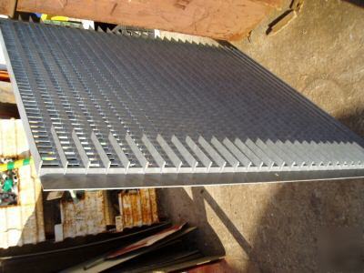 Galvanized drainage grates