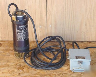 Barnes prosser submersible portable dewatering pump 