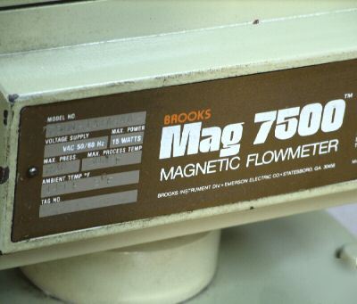 Brooks mag 7500 magnetic flowmeter nice 