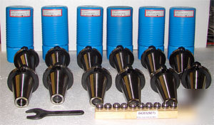 New 12 technik CAT50 ER20 collet chuck, collet set