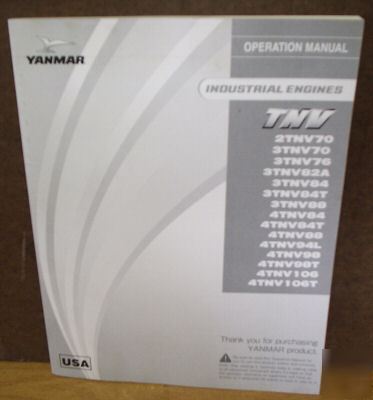 Yanmar tnv manual 2 3 & 4 cyl diesel engine john deere