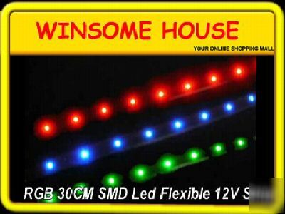 *flashling* 12V rgb 36 led flexible car smd led strip