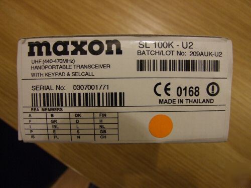 New maxon SL100K U2 uhf 440 470 mhz radio walkie talkie 