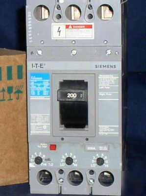 New siemens #FXD63B200 circuit breaker 3P600V200AMP box