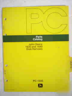 John deere 1630 1640 disk harrow parts catalog-nice 