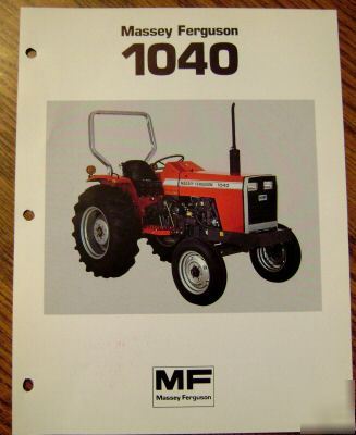 Massey ferguson mf 1040 tractor spec sheet brochure
