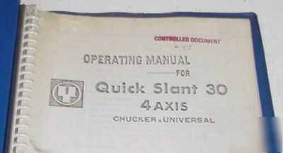 Mazak quick slant 30 4 axis cnc lathe operating manual
