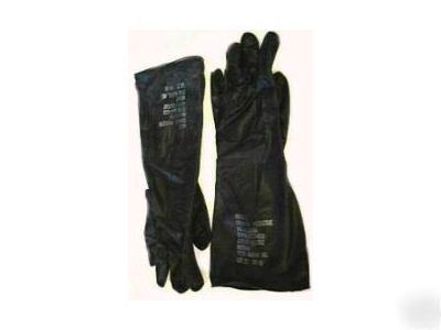 20 pair military nbc bio protective rubber gloves glove