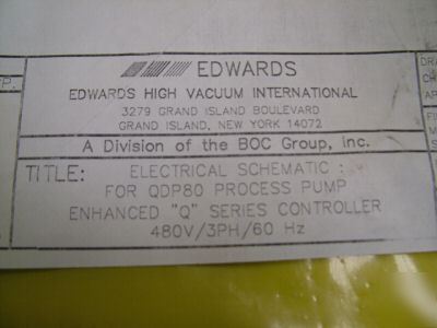 Edwards QDP80 process pump enhanced q series controller