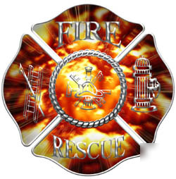 Firefighter decal reflective 12