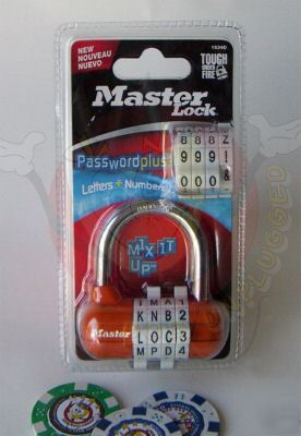 New master 1534D password plus combination lock orange