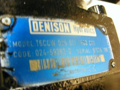 Denison hydraulic pump / motor T6CCW abex pumps motors