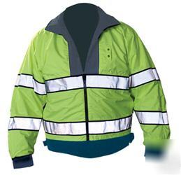 Flying cross reversible hi vis jacket navy yellow m