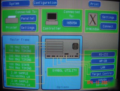 Hp/ agilent 16500C logic analyzer fully loaded modules