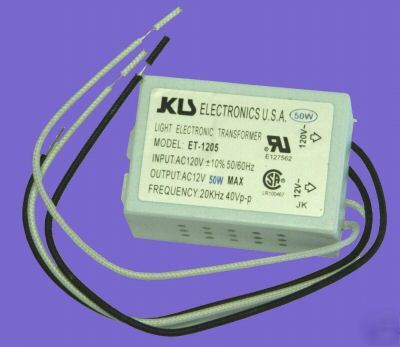 Lot of 2 pcs electronic transformer 120V to 12V 50W