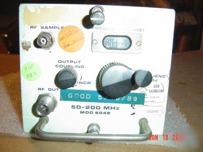 Mcl rf power signal generator plug in 50 - 200 mhz 6048