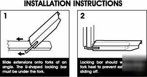 New - forklift extension 60