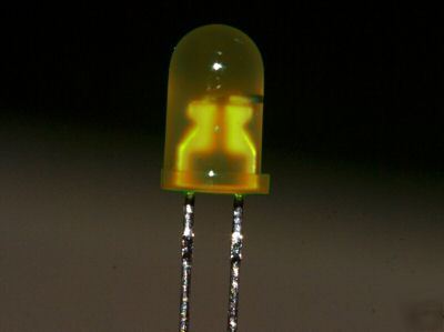 New led yellow flashing 5MM pcb component X5 