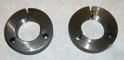 2.000-12 ns 1A thread ring gage go/not go set of 2