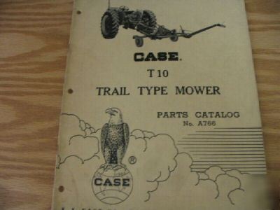 Case T10 mower parts catalog manual