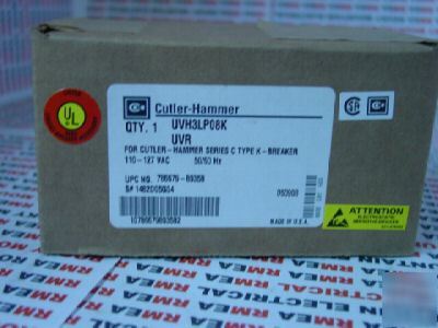 Cutler hammer undervoltage release mech. UVH3LP08K 