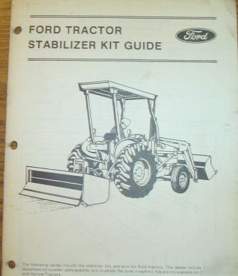 Ford tractor stabilizer kit guide parts catalog