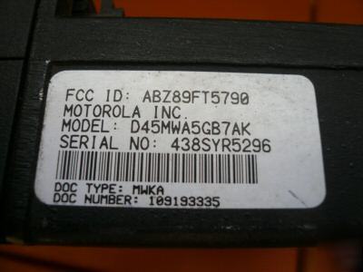 Motorola maxtrac 800MHZ smartnet capable D45MWA5GB7AK