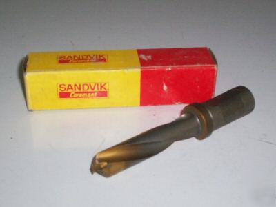 New tipped sandvik carbide delta drill 19.25 mm .7578