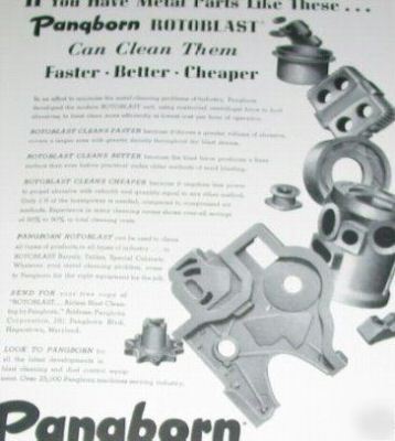 Pangborn rotoblast dust-control - cleaner -10 1950S ads