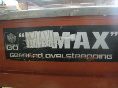 Gerrard oval plastic strapping machine minimax