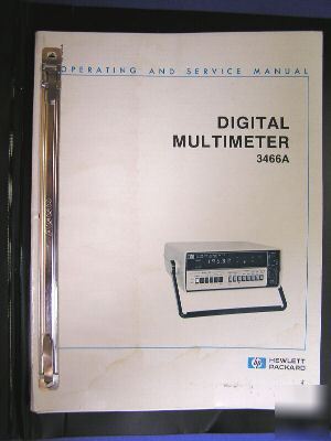 Hp 3466A digital multi-meter operating & service manual
