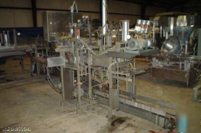 Cannon / haab case packer for gallon containers