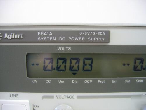 Hp agilent 6641A system power supply, 0-8V, 0-20A