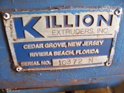 Km-11 killion extruder? from pelletizing line?