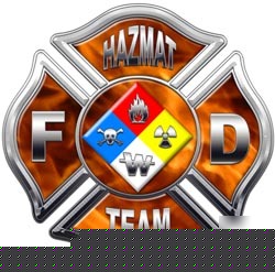 Firefighter hazmat decal reflective 2