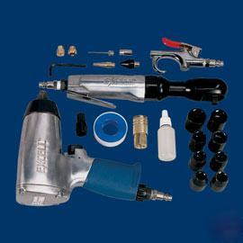 New excel 25 piece air impact/rachet tool kit--- 