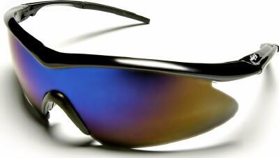 Safety glasses edge eyewear mazar blue mirror lens