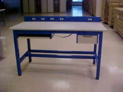  tech bench tech table work station, power stripe 60