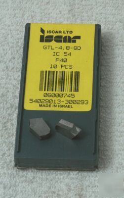 New iscar gtl 4.8-8D IC54 6000745 10PC carbide inserts 