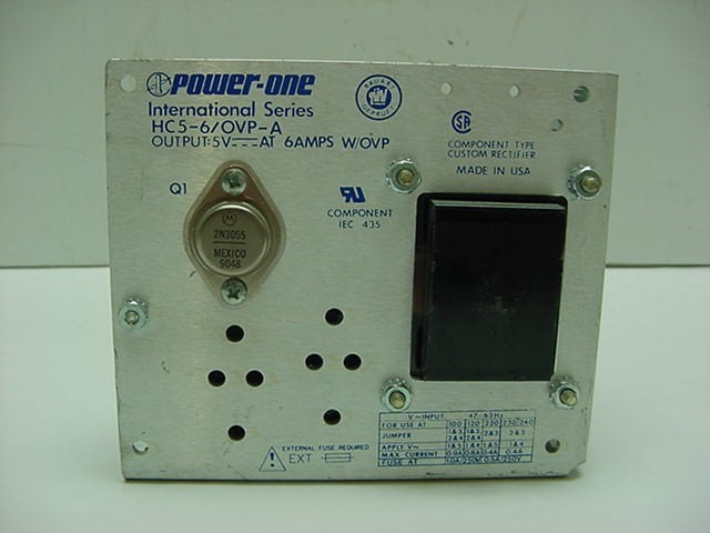Power one HC5-6/ovp-a power supply 5VDC 6 amp