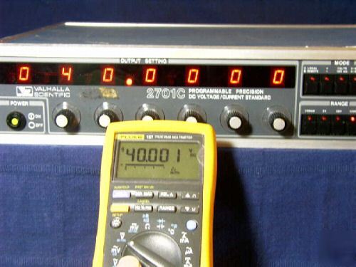 Valhalla 2701C precision dc voltage standard calibrator