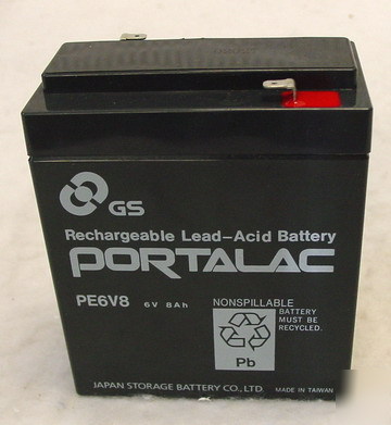 New edwards 6V 8A alarm battery 