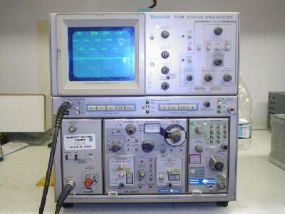 Tektronix 7934 storage oscilloscope w/7A15A,7S12,7B50A