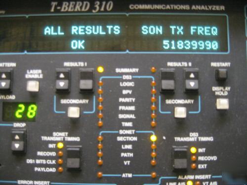 Acterna t-berd 310 carrier analyzer ttc communications