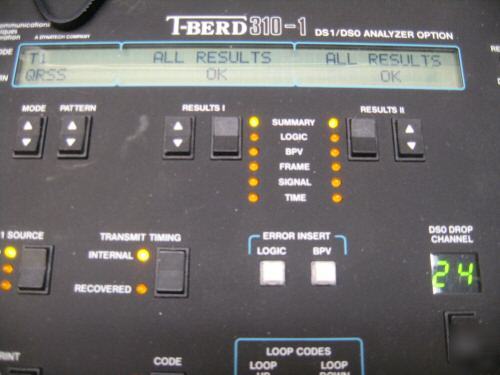 Acterna t-berd 310 carrier analyzer ttc communications