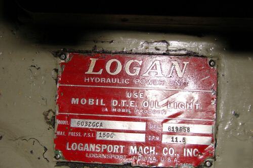 Logan hydraulic press, 24