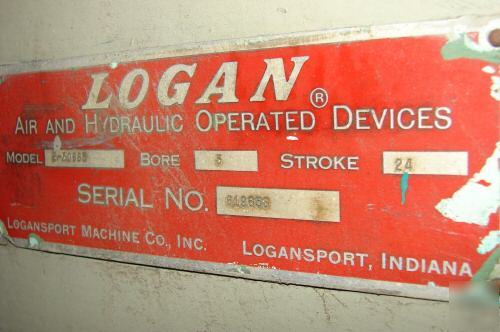 Logan hydraulic press, 24