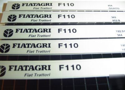 New fiat F110 tractor parts catalog microfiche