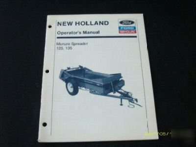 New holland 125 135 manure spreader operator manual