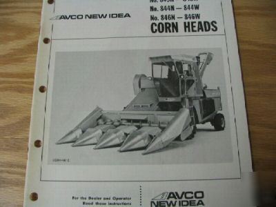 New idea 843N to 846W corn heads operators manual